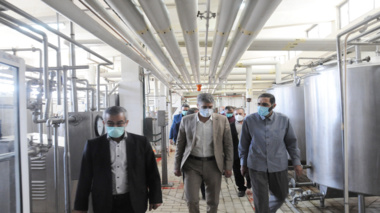 بازدید مدیرکل بازررسی کل استان از کارخانه لبنیات دانــشگاه ارومیه 